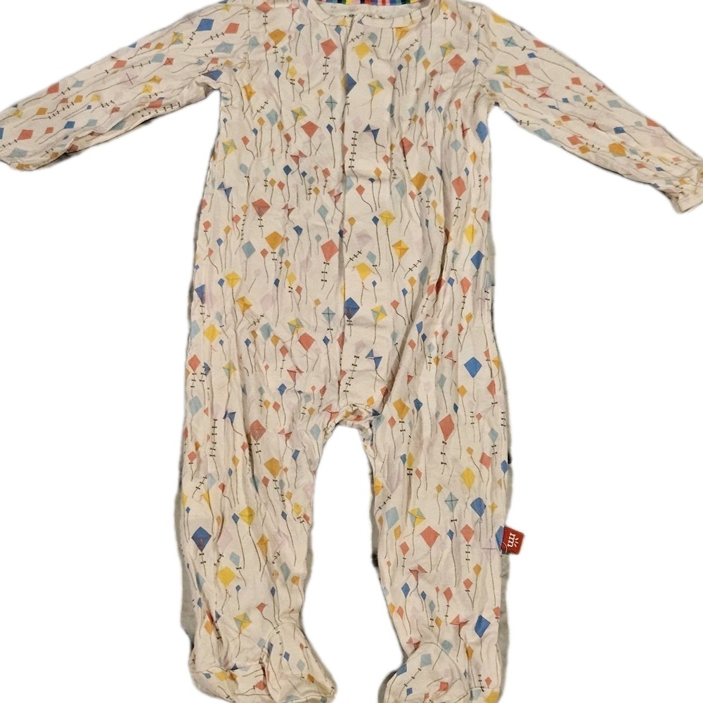 Magnetic Me Sky's The Limit Magnetic Footie Sleeper Baby Organic Cotton 6-9mo‎